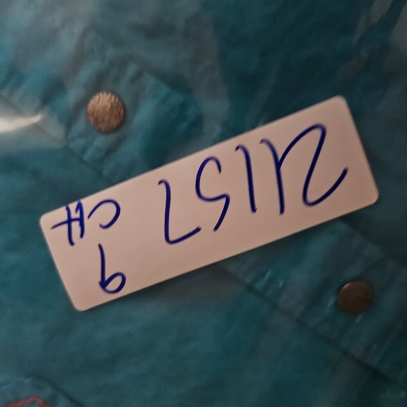 Ariat Snap Shirt Womens XXL Long Sleeve Western Teal Embroidered Rodeo - Picture 8 of 10